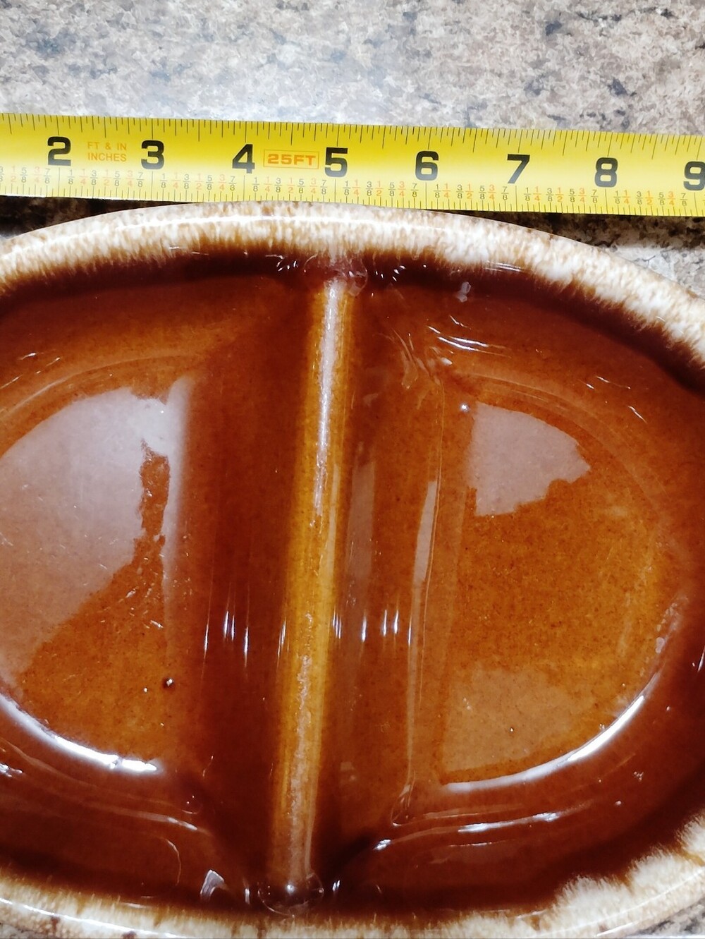Hull Pottery vintage backing dish